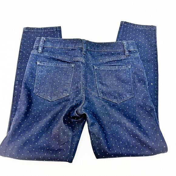 Club Monaco Printed Patterned Dark Wash Denim Jean Pants Size 4 - Picture 5 of 8